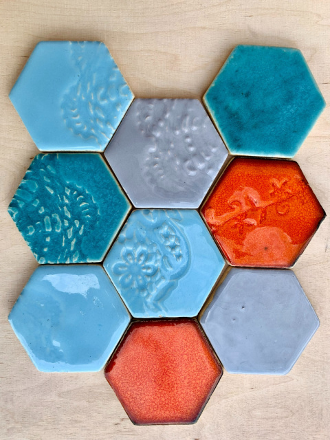 Hexagony małe 8 cm Sample Wakacje 1
